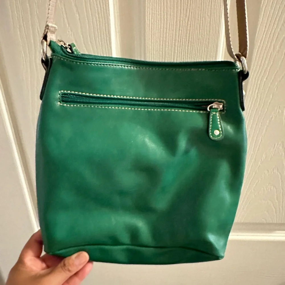 Franco Sarto Green Crossbody Bag with Structured Design - Picture 2 of 4